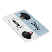 Vaatwasser Magnet Zwart Lab-Clean/Dirty Magneet (Rechterzijde)