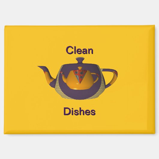 Vaatwasser reinigen magneet (Voorkant)