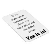 Vaatwasser schoon? Het is jouw werk! Magneet (Rechterzijde)