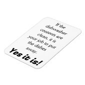 Vaatwasser schoon? Het is jouw werk! Magneet (Linkerzijde)