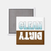 Vaatwasser schoon of vies magneet (Voorkant / Achterkant)