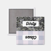 Vaatwasser schoon/vies bord magneet (Voorkant / Achterkant)