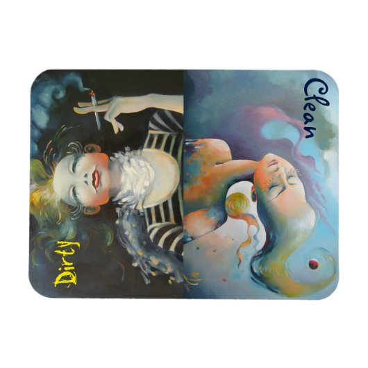 Vaatwasser - Schoon/Vuil indicator Magneet (Horizontaal)