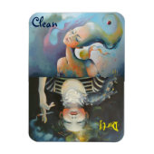 Vaatwasser - Schoon/Vuil indicator Magneet (Verticaal)