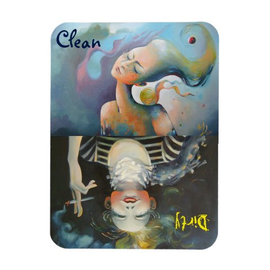 Vaatwasser - Schoon/Vuil indicator Magneet (Verticaal)