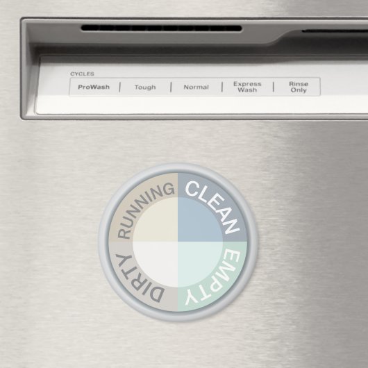 Vaatwasser Schoon Vuil Leeg Running Modern Magneet (Insitu (Vaatwasser))