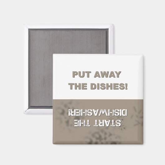 Vaatwasser schoon/vuil magneet (Voorkant / Achterkant)