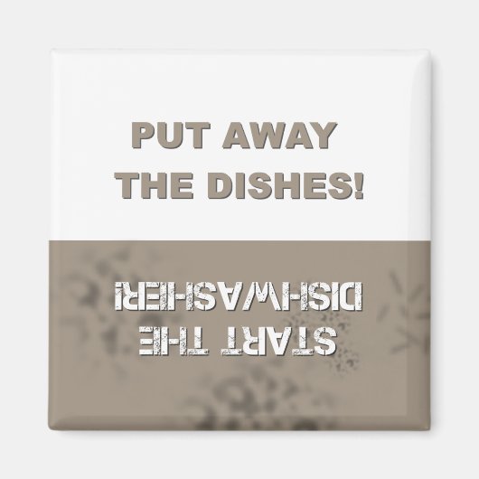 Vaatwasser schoon/vuil magneet (Voorkant)