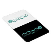 Vaatwasser - Snoep Font w blue highlights Magneet (Rechterzijde)