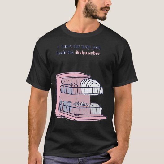 Vaatwasser Veilig - Cool Blue Print T-shirt (Voorkant)