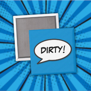 Vaatwasser Vies Plezier Retro Stripboek Pop Art Magneet