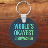 Vaatwasser World's Okayest nieuwigheid Sleutelhanger (Voorkant)