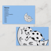 vaca_en_la_luna_Vector_Clipart Visitekaartje (Voorkant / Achterkant)