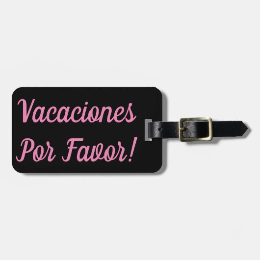 Vacaciones Por Favor Bagagelabel (Voorkant horizontaal)