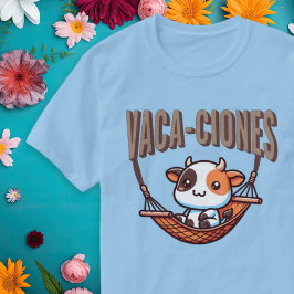 Vacaciones (Vakantie) Punny Koe Spaans Shirt