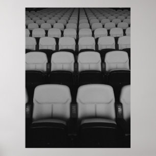 VACANTE WITTE EN ZWARTE THEATERVOORZITTERS ZONDER  POSTER