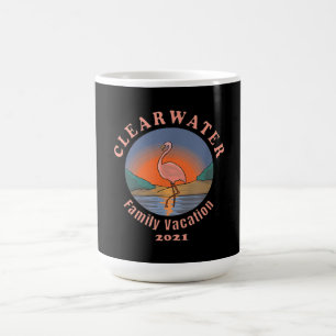 Vacatie 2021 van Clearwater Flamingo Funny Flami Koffiemok