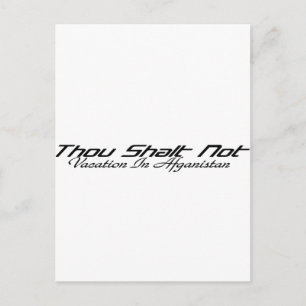 Vacatie Afghanistan Briefkaart