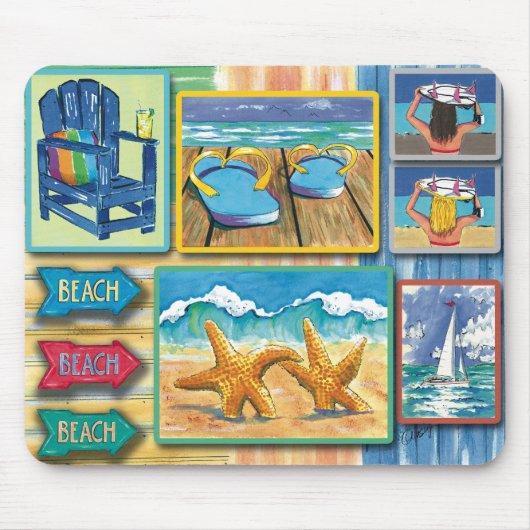 Vacatie- mousepad muismat (Voorkant)