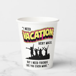 VACATIE PAPIEREN BEKERS