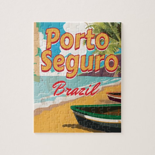 Vacatie-poster Porto Seguro Brazilië Legpuzzel (Verticaal)