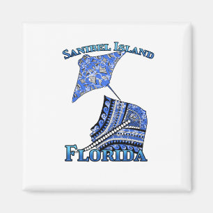 Vacatie Tribal Stingray Sanibel Island Florida Magneet