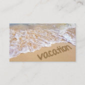Vacatie Tropische bahamasstrand Visitekaartje (Voorkant)