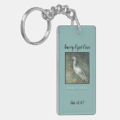Vacatiebassin Rental Egret Shorebird Sleutelhanger (Voorkant Links)
