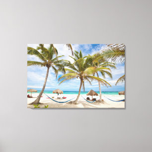 Vacatiebeach Canvas Afdruk