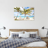 Vacatiebeach Canvas Afdruk (Insitu (Slaapkamer))