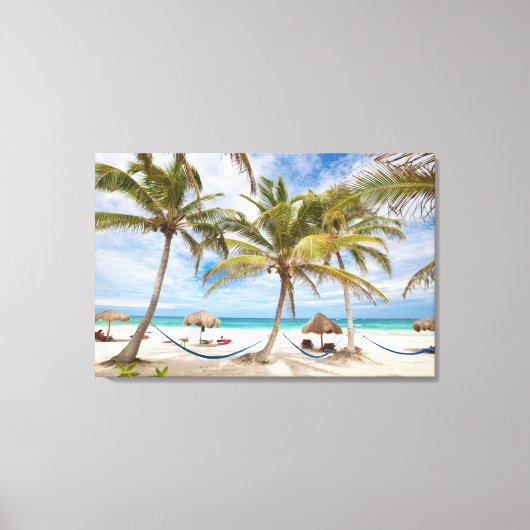 Vacatiebeach Canvas Afdruk (Voorkant)