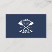 Vacatiehal bij Lake House Visitekaartje (Achterkant)