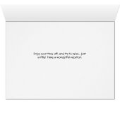 Vacatiekaart met een Afbeelding van heuvels en bom (Binenzijde Horizontaal (Onderkant))