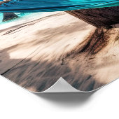 Vacatiepalmen voor de zomerstrand poster (Hoek)