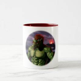 Vacatieportret voor vulkaantroll Fantasy Coffee-Mo Tweekleurige Koffiemok