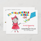 VACATIESCHOOL BRIEFKAART - MEISJES (Voorkant / Achterkant)