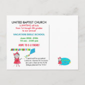 VACATIESCHOOL BRIEFKAART - MEISJES (Achterkant)