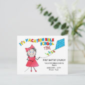 VACATIESCHOOL BRIEFKAART - MEISJES (Staand voorkant)