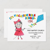 VACATIESCHOOL BRIEFKAART - MEISJES (Voorkant / Achterkant)