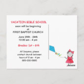 VACATIESCHOOL BRIEFKAART - MEISJES (Achterkant)