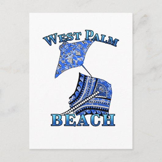 Vacatiestammenstraal West Palm Beach Florida Briefkaart (Voorkant)