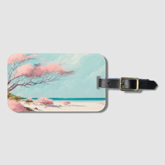 Vacatiestrand Bagagelabel (Voorkant (horizontaal))