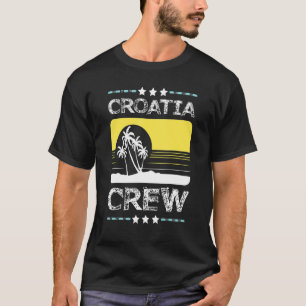 Vacatieteam van de Kroatische Crew Hrvatska T-shirt