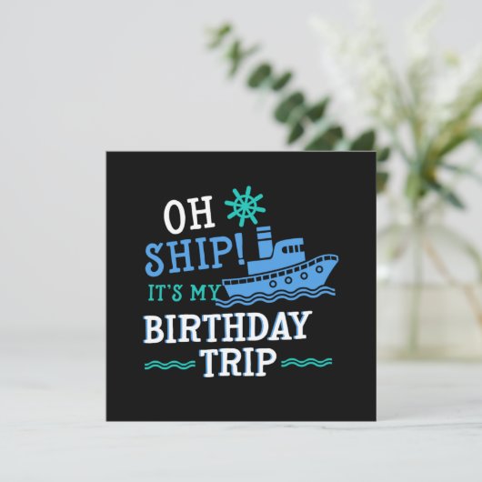 Vacatievakantie van het schip op de vlucht op de v kaart (Staand voorkant)