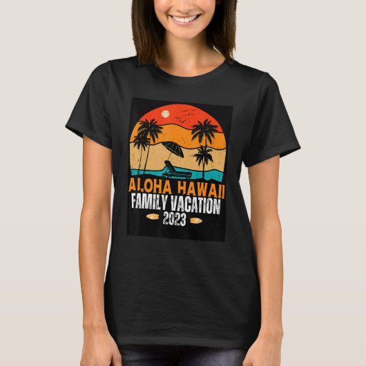 Vacatingreis 2023 zomerreces Aloha Hawaii T-shirt (Voorkant)