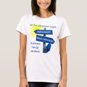 Vacation Adventure Road Sign and Sun T-shirt (Voorkant)