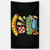 Vacation Beach Cruise Vacation Cousin Crew Family Spandoek (Verticaal)