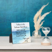 Vacation Beach Home WIFI-informatie Waterverf Fotoplaat (Insitu)