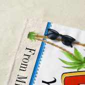 Vacation Beach Towel - Klik voor het volledige Uit Strandlaken (In situ)