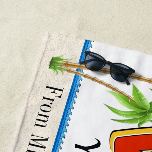 Vacation Beach Towel - Klik voor het volledige Uit Strandlaken (In situ)